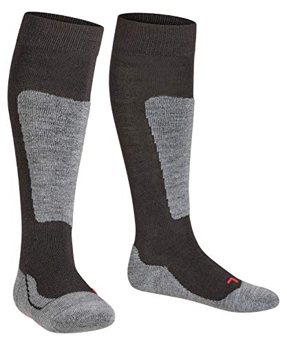 Falke Active Ski K KH Calcetines de esquí, Negro (Black 3000), 23-26 Unisex niños