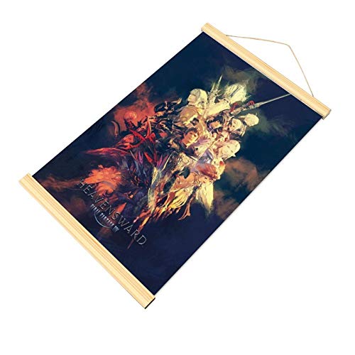 Final Fantasy XIV Heavensward_Canvas - Cuadro colgante personalizado para colgar en el dormitorio, el producto físico no tiene marco blanco, es perfecto