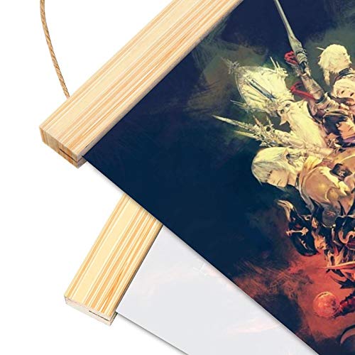 Final Fantasy XIV Heavensward_Canvas - Cuadro colgante personalizado para colgar en el dormitorio, el producto físico no tiene marco blanco, es perfecto