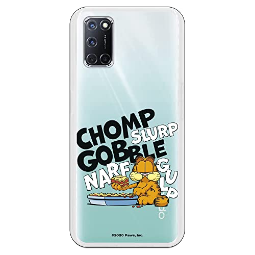 Funda Móvil para OPPO A52 - A72 - A92 de Garfield Lasagna. Producto Oficial. Carcasa móvil de Serie. Silicona Gel Flexible