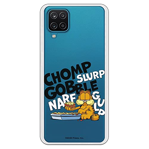 Funda Móvil para Samsung A12 5G de Garfield Lasagna. Producto Oficial. Carcasa móvil de Serie. Silicona Gel Flexible