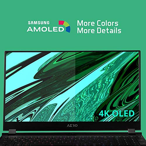 Gigabyte AERO 15 OLED KC-8ES5130SP - Ordenador portatil de 15.6" UHD 4K ( Intel Core i7-10870H, 16GB RAM, 512GB SSD, Nvidia RTX3060GB-6GB, Windows 10 Pro) Negro - Teclado QWERTY Español