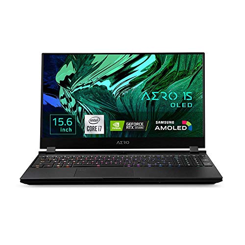 Gigabyte AERO 15 OLED KC-8ES5130SP - Ordenador portatil de 15.6" UHD 4K ( Intel Core i7-10870H, 16GB RAM, 512GB SSD, Nvidia RTX3060GB-6GB, Windows 10 Pro) Negro - Teclado QWERTY Español