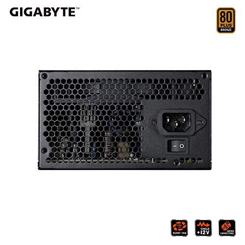 Gigabyte Technology P650B – Fuente de alimentación (650W, 80 Plus Bronze, Active PFC, EU), negro