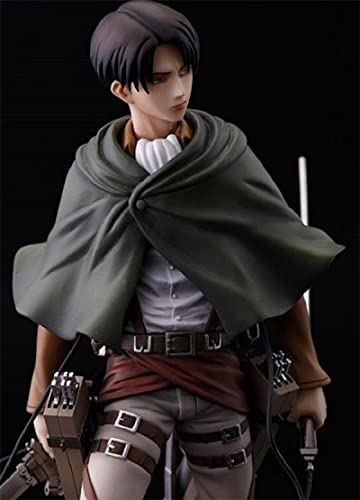 Gtrjin Anime Attack On Titan Levi Rivaille Levi Ackerman PVC Figura De Acción Figura Coleccionable Modelo Juguetes Muñeca Regalo 24Cm