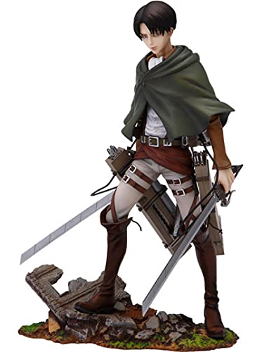 Gtrjin Anime Attack On Titan Levi Rivaille Levi Ackerman PVC Figura De Acción Figura Coleccionable Modelo Juguetes Muñeca Regalo 24Cm