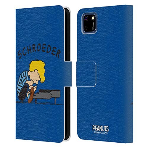 Head Case Designs Licenciado Oficialmente Peanuts Schroeder Personajes Carcasa de Cuero Tipo Libro Compatible con Honor 9S / Y5p