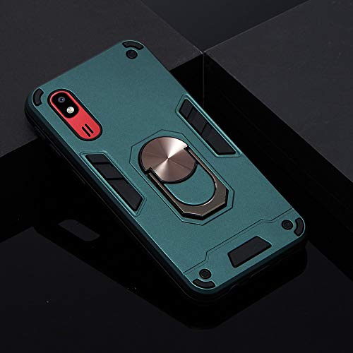 HiCASE Pro Funda para Samsung Galaxy A2 Core, Armor Carcasa con 360 Grados Anillo iman Soporte Hard PC y Silicona TPU Bumper Antigolpes Case