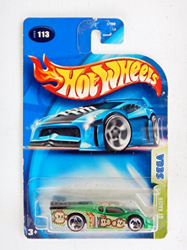 Hot Wheels GT Racer SEGA 1:64 - Coche de carreras (metalizado), color verde