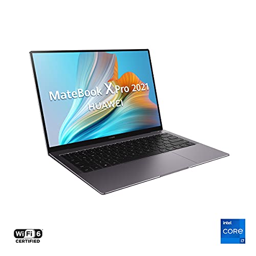 HUAWEI MateBook X Pro 2021 - Ordenador Portátil ultrafino con pantalla táctil de 13.9" 3K (Intel i7-1165G7, 16GB RAM, 1TB SSD, Iris Xe Graphics, Windows 10 Home), color Gris - Teclado QWERTY Español