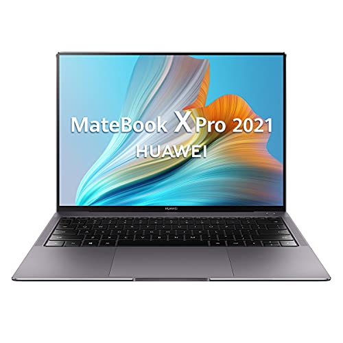 HUAWEI MateBook X Pro 2021 - Ordenador Portátil ultrafino con pantalla táctil de 13.9" 3K (Intel i7-1165G7, 16GB RAM, 1TB SSD, Iris Xe Graphics, Windows 10 Home), color Gris - Teclado QWERTY Español