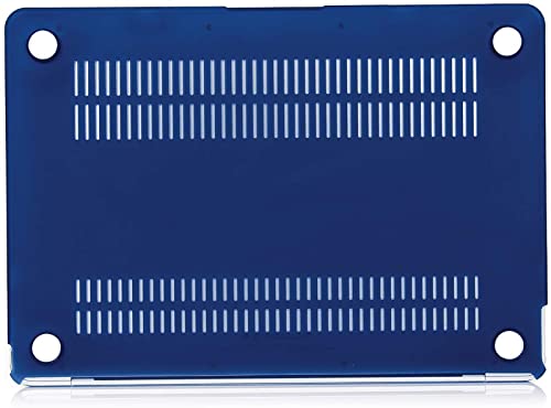 INESEON Funda Compatible con 2015-2017 MacBook 12 Pulgada (A1534), Carcasa Delgado Case Dura y Cubierta Teclado para MacBook 12 Retina, Azul Marino