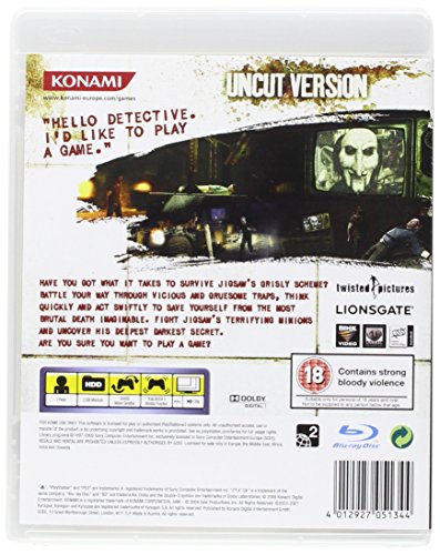 Konami Saw (PS3) PlayStation 3 vídeo - Juego (PlayStation 3, M (Maduro), Zombie)