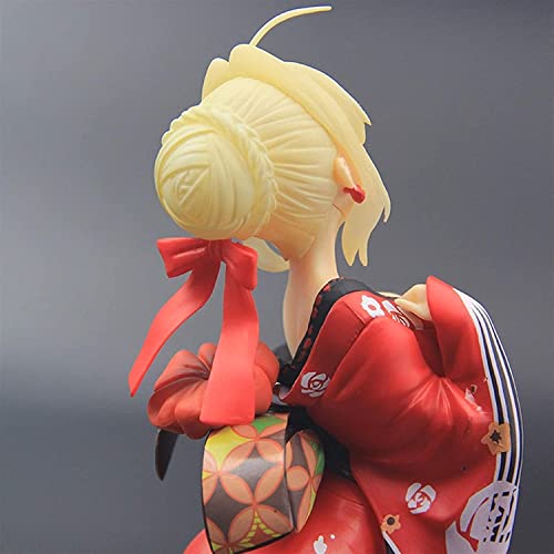 KYUPFLY Juguetes Modelo de la colección de Marionetas, Fate/Extella: The Umbral Star: Nero Claudius (versión Kimono) Figura de PVC - Alto 1 9cm (no versión Original)