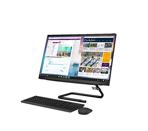 Lenovo IdeaCentre AIO 3 - Ordenador de Sobremesa 2-en-1 (Pantalla de 23.8" FHD,Procesador Intel Core i3-10100T,512GB SSD,RAM 8 GB,Windows 10 Home) Ratón y Teclado QWERTY Español Inalámbricos - Negro