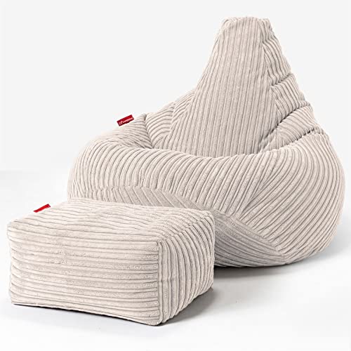 Lounge Pug®, Silla De Juego Puf, Pana Clásica - Crema