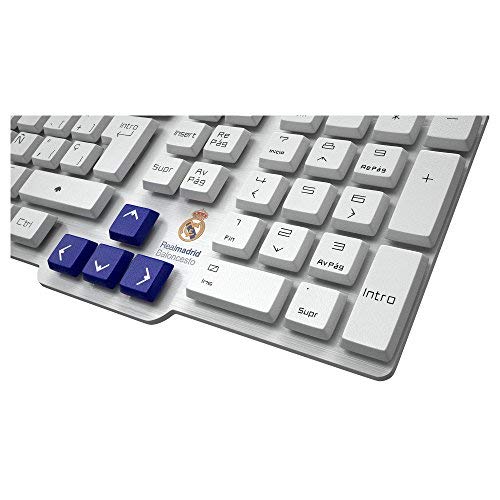 Mars Gaming BLRM2, Pack Gaming Oficial Real Madrid Teclado, Ratón y Alfombrilla, PS4 /XBOX/PC