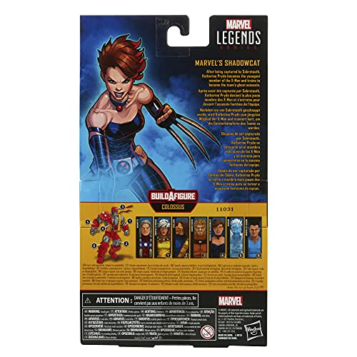 Marvel Hasbro Legends Series - Figura de Shadowcat de 15 cm - Diseño Premium, 4 Accesorios y 1 Pieza de Figura para armar