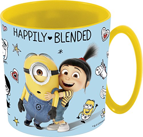 Minions ALMACENESADAN, 0412, Taza microondas GRU 3, Despicable Me3,, 350 ml