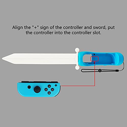 Montloxs Game Sword Swing Glow Green Reemplazo para N-Switch Joy-con Reemplazo del Controlador Derecho para The Legend of Zelda: Skyward Sword