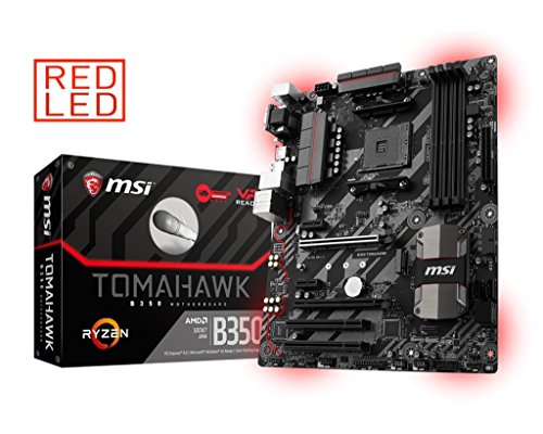 MSI B350 Tomahawk - Placa Base Arsenal (AMD AM4 B350 ATX, DDR4 Boost, Gaming LAN, Audio Boost, VR Ready, Gaming Leds, Military Class V)