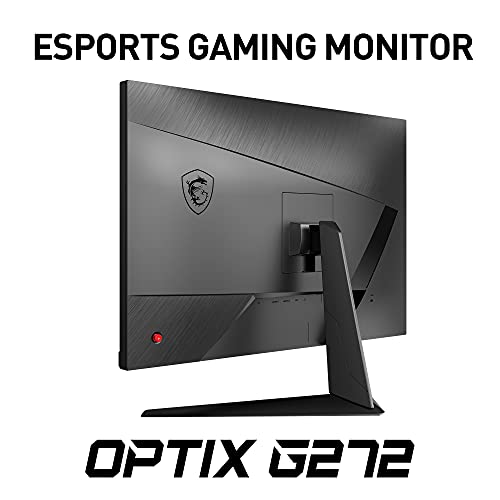 MSI Optix G272 - Monitor de 27" FullHD 144Hz (1920x1080p, ratio 16:9, Panel IPS, 1 ms respuesta, brillo 250 nits, Anti-glare) negro, compatible con consolas