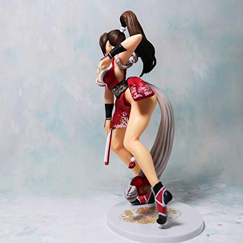 Nuevo Movible 23CM Anime KOF XIV The King Mai Shiranui Hobby JAPÓN Postura Pie Niña Hermosa Figuras Acción PVC Personaje Dibujos Animados Anime Modelo Coleccionable Estatua Figura Regalos Para Niños R