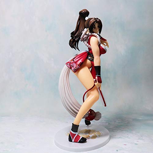 Nuevo Movible 23CM Anime KOF XIV The King Mai Shiranui Hobby JAPÓN Postura Pie Niña Hermosa Figuras Acción PVC Personaje Dibujos Animados Anime Modelo Coleccionable Estatua Figura Regalos Para Niños R