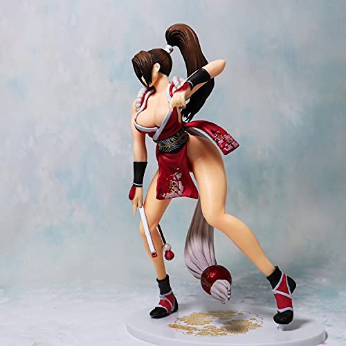 Nuevo Movible 23CM Anime KOF XIV The King Mai Shiranui Hobby JAPÓN Postura Pie Niña Hermosa Figuras Acción PVC Personaje Dibujos Animados Anime Modelo Coleccionable Estatua Figura Regalos Para Niños R