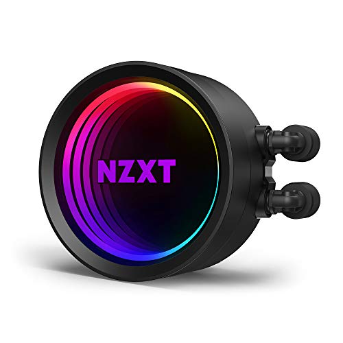 NZXT Kraken X73 360 mm - RL-KRX73-01 - Refrigerador líquido de CPU AIO RGB - Diseño de espejo giratorio infinito - Alimentado por CAM V4 - Ventiladores de radiador Aer P 120 mm (3 incluidos)