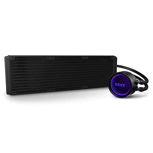 NZXT Kraken X73 360 mm - RL-KRX73-01 - Refrigerador líquido de CPU AIO RGB - Diseño de espejo giratorio infinito - Alimentado por CAM V4 - Ventiladores de radiador Aer P 120 mm (3 incluidos)