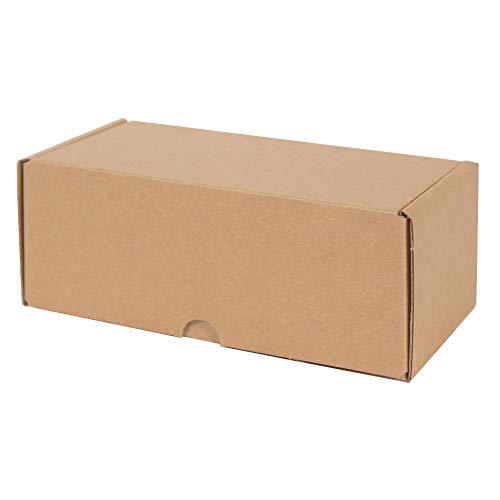 Only Boxes | Caja de Cartón Kraft Para Envío Postal | Caja de Cartón Automontable para Envío o Almacenaje | Talla M | 20x9x7 | 20 Unidades