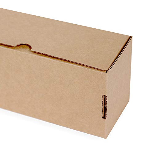 Only Boxes | Caja de Cartón Kraft Para Envío Postal | Caja de Cartón Automontable para Envío o Almacenaje | Talla M | 20x9x7 | 20 Unidades