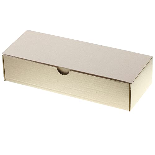 Pack de 50 cajas de cartón pequeñas, para envíos ecommerce automontables paqueteria, almacenaje , packaging, regalos, envio postal, Ideal ecomerce. (200 x 80 x 45 mm. Pack cajas) (Pack 50)