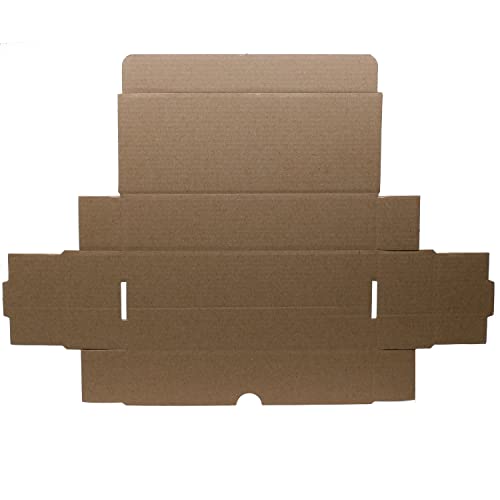 Pack de 50 cajas de cartón pequeñas, para envíos ecommerce automontables paqueteria, almacenaje , packaging, regalos, envio postal, Ideal ecomerce. (200 x 80 x 45 mm. Pack cajas) (Pack 50)