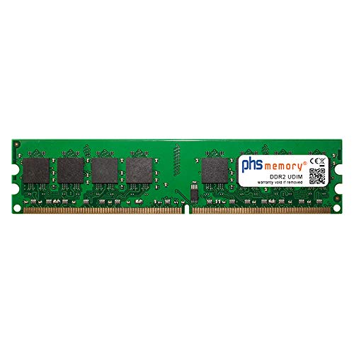 PHS-memory 2GB RAM módulo Adecuado/Adecuada para ASUS P5KC DDR2 UDIMM 800MHz PC2-6400U