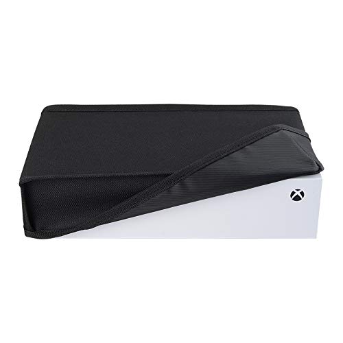 PlayVital Funda Horizontal para Xbox Series S Consola Cubierta a Prueba de Polvo para Xbox Series S Funda contra Polvo Protector Anti-Agua Forro Suave Fácil Acceso Cubierta para Xbox Series S(Negro)