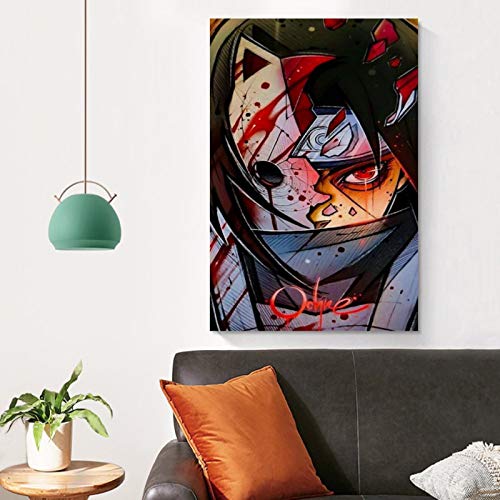 Póster artístico de Naruto The Broken Bond Itachi y arte de pared, póster moderno para decoración de dormitorio familiar, 30 x 45 cm