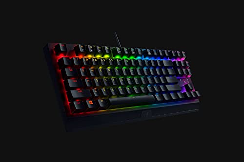 Razer BlackWidow V3 Tenkeyless - Teclado mecánico para juegos (Teclado Gaming Compacto con interruptores mecánicos silenciosos, iluminación cromática RGB, gestión de cables) - Teclado US