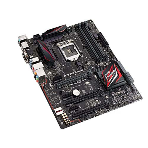 RTYU Fit for Placa Base ASUS Z170 Pro Gaming LGA 1151 I7 I5 I3 DDR4 64GB PCI-E 3.0 HDMI I7 I5 I3 Placa Base de Escritorio Z170 1151 Placa-Mãe HDM