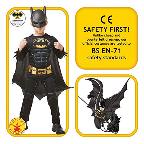 Rubies - Batman Black Core Deluxe Disfraz para Niños, Negro, M (5-7 años), 300002-M