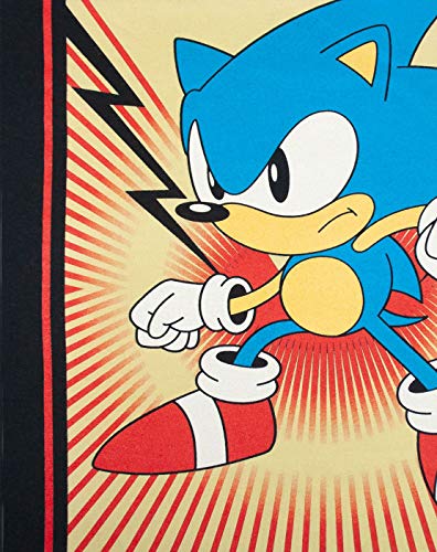 Sonic The Hedgehog T-Shirt Mens Propaganda Retro Cartel Black Top