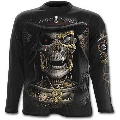 Spiral - Steam Punk Reaper - Camiseta de Manga Larga - Negro - XL