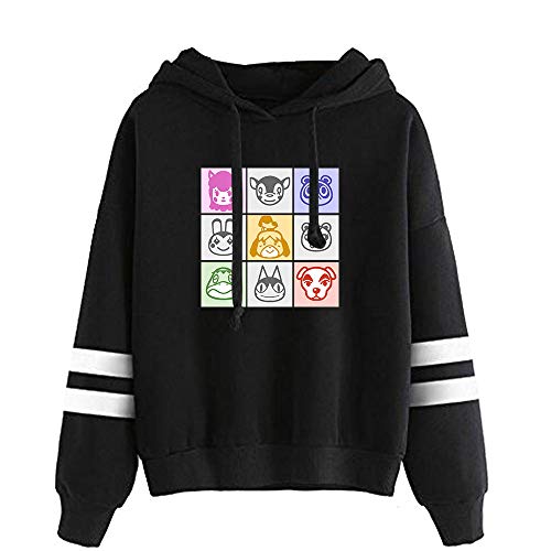 Sudadera con Capucha Estampada De Manga Larga para Hombre/Mujer Sudadera con Capucha Y Cordón Animal Crossing (XXS-4XL)