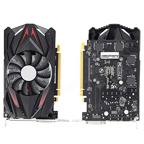 Tarjetas Gráficas GTX 1050TI 4GB GDDR5 128bit, Tarjeta Gráfica De Juegos para Juegos De PC 1291 MHz Interfaz PCI-E 16x Bajo Nivel De Ruido ＆ Consumo De Energía Salida 4K Nativa Puerto HDMI+DP+DVI