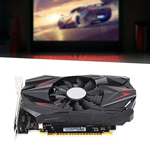 Tarjetas Gráficas GTX 1050TI 4GB GDDR5 128bit, Tarjeta Gráfica De Juegos para Juegos De PC 1291 MHz Interfaz PCI-E 16x Bajo Nivel De Ruido ＆ Consumo De Energía Salida 4K Nativa Puerto HDMI+DP+DVI