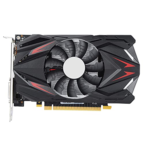 Tarjetas Gráficas GTX 1050TI 4GB GDDR5 128bit, Tarjeta Gráfica De Juegos para Juegos De PC 1291 MHz Interfaz PCI-E 16x Bajo Nivel De Ruido ＆ Consumo De Energía Salida 4K Nativa Puerto HDMI+DP+DVI