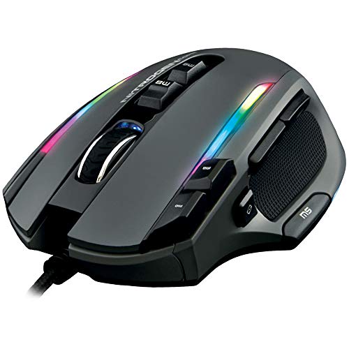 The G-LAB Kult NITROGEN Core Mouse Gaming con cable de Alto Rendimiento - Sensor Óptico Avago 10,000 DPI, RGB, Peso ajustable, 11 Botones Programables, Ultraligero, Compatible con PC/PS4/Xbox One