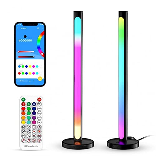 Tira de Luz LED, Barra de Luces de Música RGB, Control de Sonido, Ritmo de Recogida, Luz de Atmósfera Musical, Múltiples Métodos de Control, Controlador + Aplicación + Ritmo de Sonido, para Juegos, PC