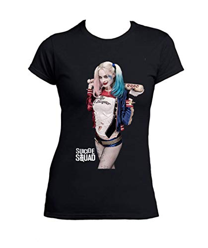 UZ Design Camiseta Harley Quinn Mujer Chica Niña Escuadron Suicida Daddy'S Lil Monster Joker, Niño 7-8 Años